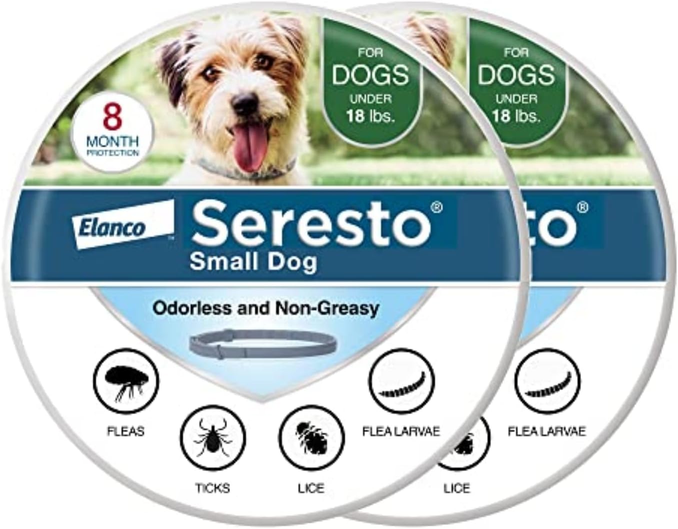 Collar Seresto Pack Ahorro para Perros Pequeños hasta 8 kg